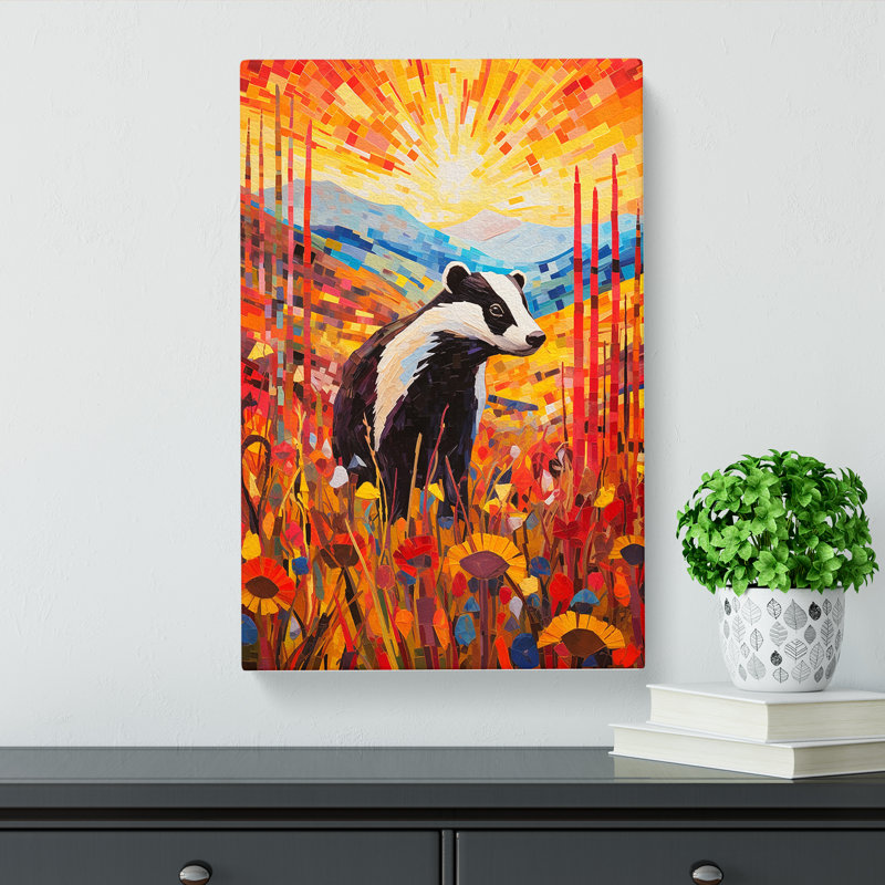 Badger Abstract No.2 - No Frame Print, 76cm H x 50cm W x 3cm D