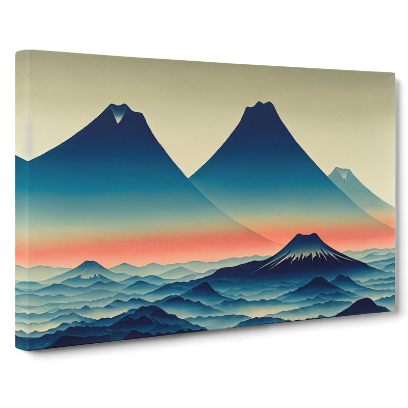 Pure Japanese Mountains - Wrapped Canvas, 40cm H x 60cm W x 3cm D