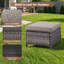 Ensemble de 2 repose-pieds en rotin avec coussins amovibles en osier pour patio-2145596456-2145596459