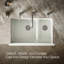Whitehaven® 36" L x 22" W Double Basin Farmhouse Kitchen Sink-10397018