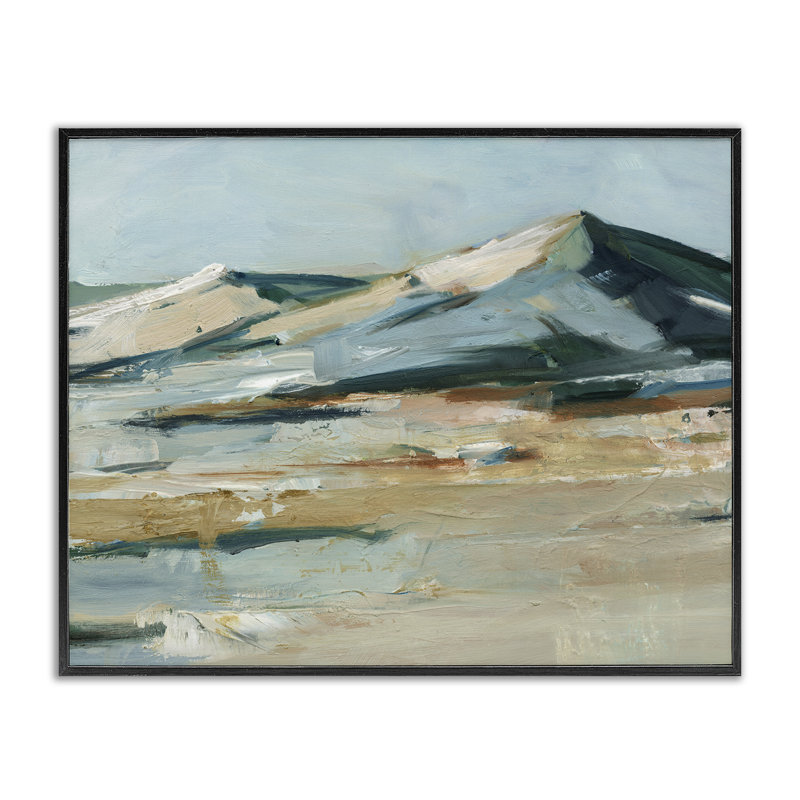  «Desert Mountain Dunes», estampe numérique par Ethan Harper, H 16 po x l 20 po, Noir