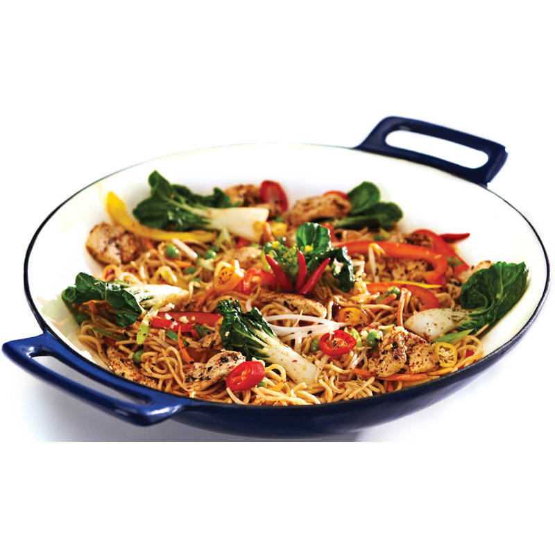 Broil King 16.9 in. Cast Iron Porcelain Wok