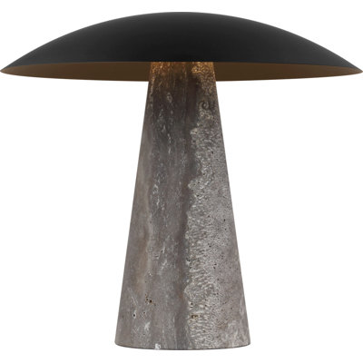 Aegis Medium Travertine Table Lamp