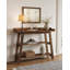 Console de 45 pouces en bois massif pour le vestibule, 3 tablettes étroites avec tablettes de rangement, pour vestibule, couloir