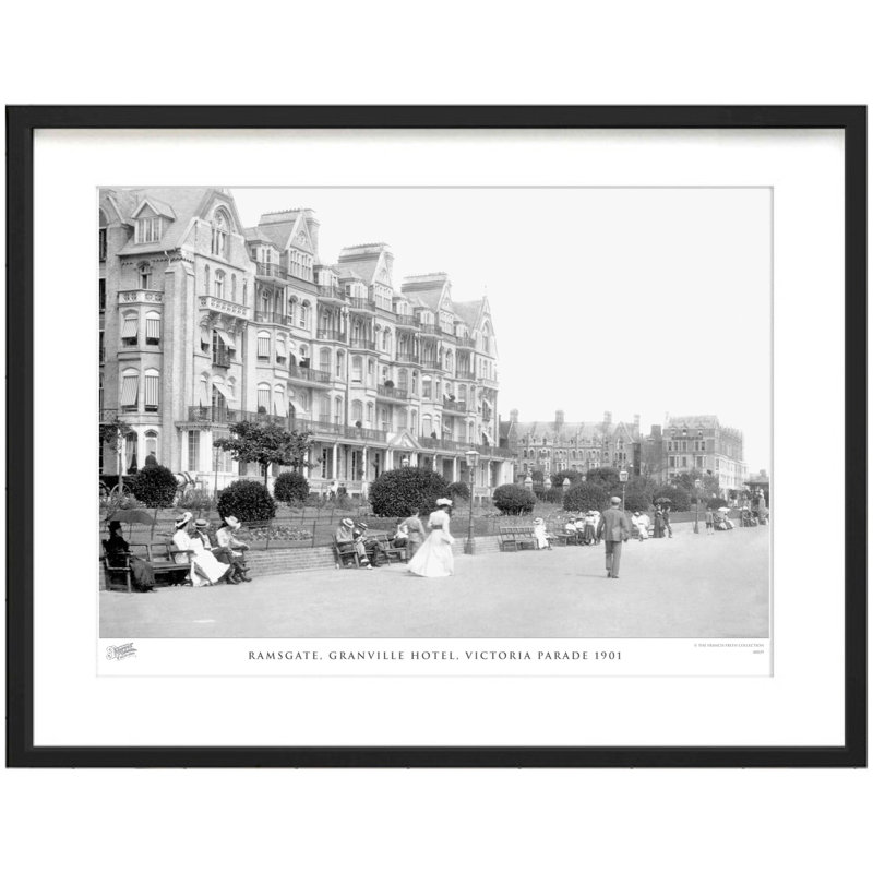 Ramsgate, Granville Hotel, Victoria Parade 1901 by Francis Frith - Single Picture Frame Print, 40cm H x 50cm W x 2.3cm D
