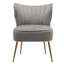 Dominique Velvet Wingback Chair-331984941