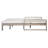 Outdoor Double Lounge Chair with 5-Position Adjustable Backrest for Each Seat, Wood Patio Chaise Lounge with Removable Cushions-428371204