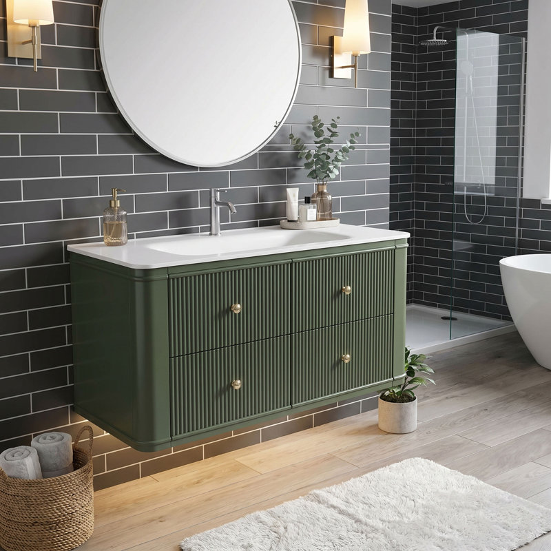 Meuble-lavabo simple 36 po avec plateau en acrylique