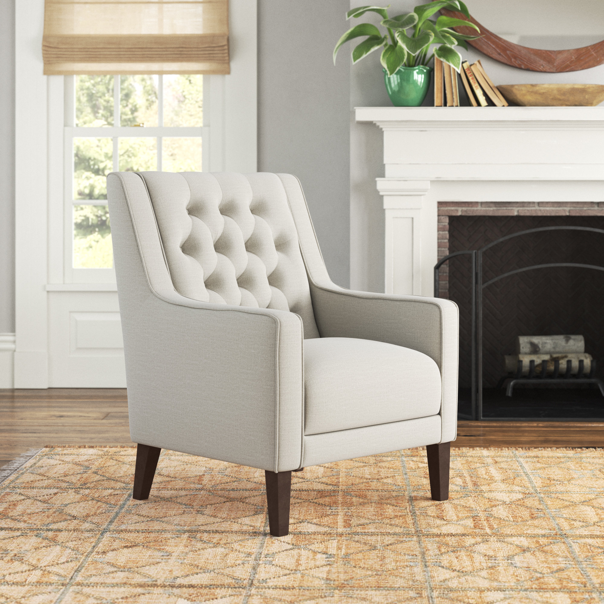 Birch Lane Queensland Upholstered Wingback Chair & Reviews Wayfair Canada