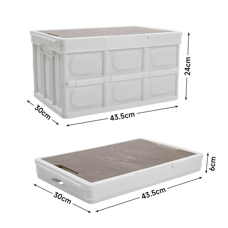 Rebrilliant PP, Wooden Board Storage Tub & Tote