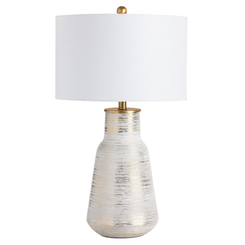 Lampe de table en céramique Thaj, Blanc