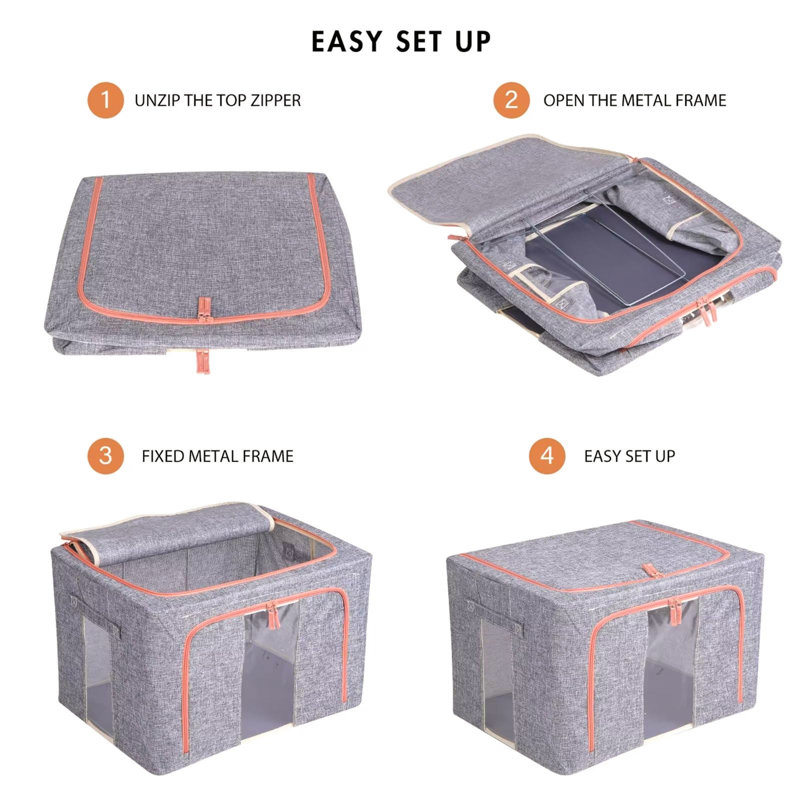 Ebern Designs Bin, Grey