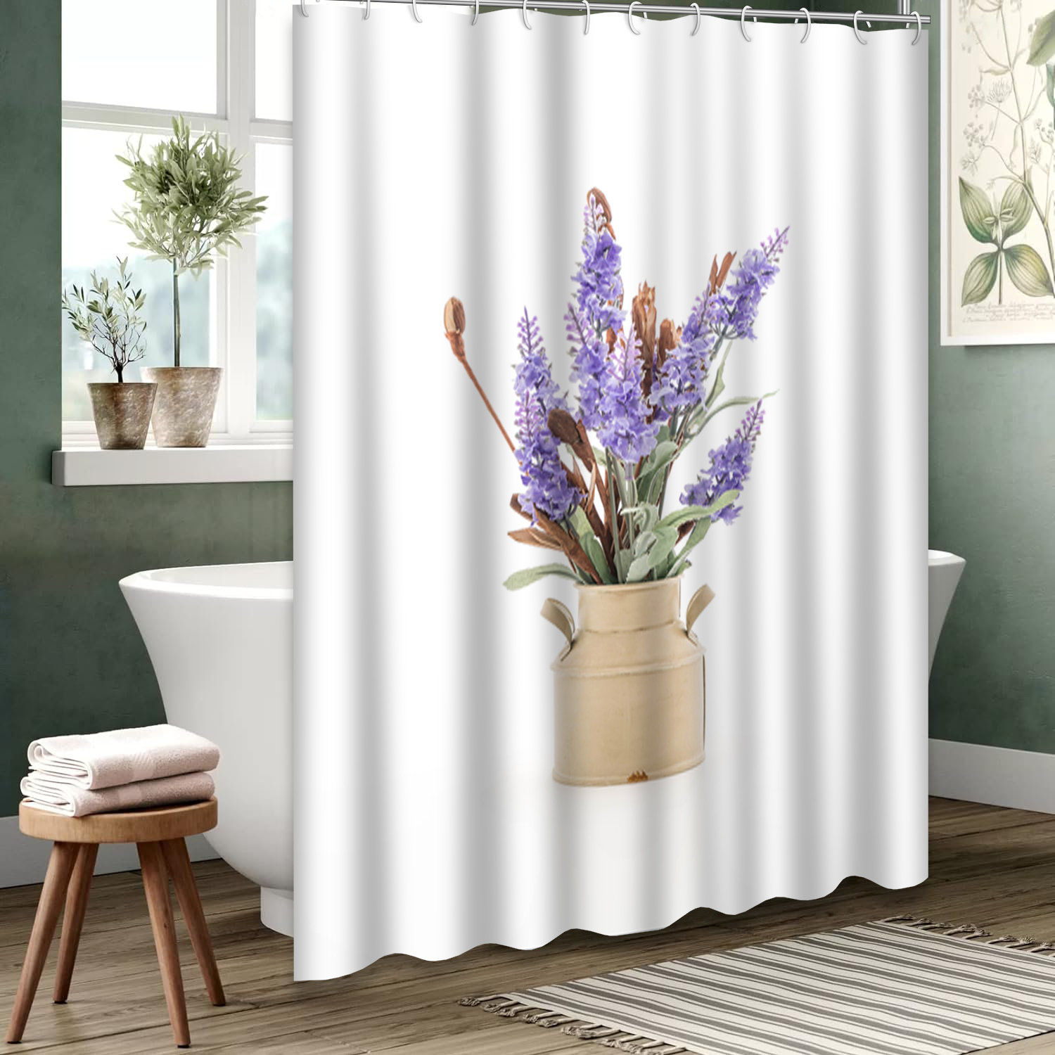 RIDEAU DE DOUCHE ,3791W 70x70in 180x180cm Rideaux de douche en tissu imperméable avec motifs de RIDEAU DE DOUCHE ,3791W 70x70in 180x180cm Rideaux de douche en tissu imperméable avec motifs de