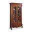 Vitrine avec tiroir en bois d'hévéa massif traditionnel-1745261210