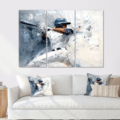 Baseball Catcher Throw II - Sport Baseball Wall Décor Set