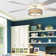 52" Culver 5 - Blade White Coastal Ceiling Fan with Fabric and Metal Drum Shade