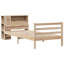 Bookcase Bed Without Mattress 90X200 Cm Solid Wood Pine