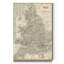 Carte antique de l'Angleterre - reproduction sur toile-204638710