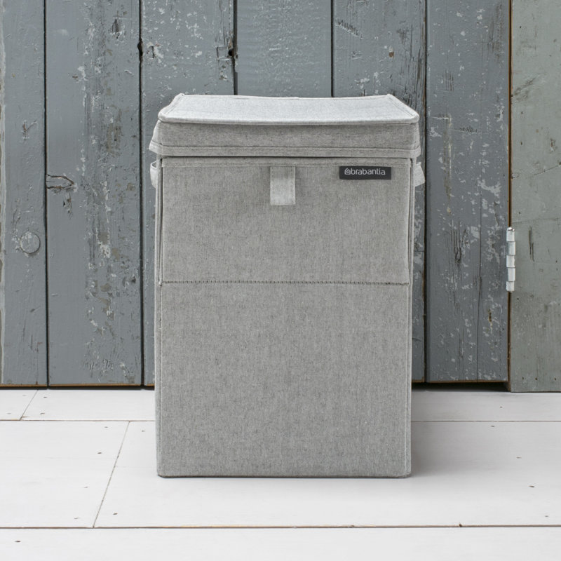 Brabantia Stackable Laundry Hamper 9.2 Gallon, Gray