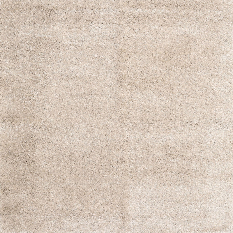 Tapis contemporain brun clair, Carré 4 pi
