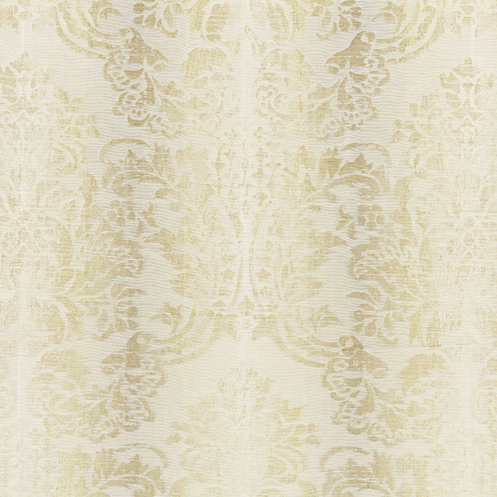 Merchante Sorrento Cotton Blend Damask Fabric, Parchment
