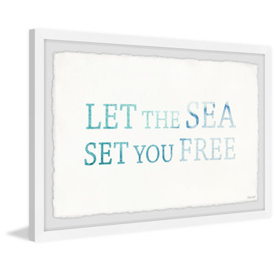 Let the Sea set you-reproduction sur papier encadrée