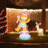 6FT Lighted Macaron Inflatable Rotating Gingerbread Man Decor