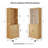 Reshelle Book Cabinet Storage Bookcase-1149120035