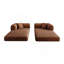 Canapé à compression de 78,8 po, canapé-lit convertible au sol avec accoudoirs avec dossier coussiné, canapé-lit futon confortable, canapé modulaire sans dossier Loveseat, tissu velours côtelé, pour le salon, la chambre à coucher, brun-1700759430