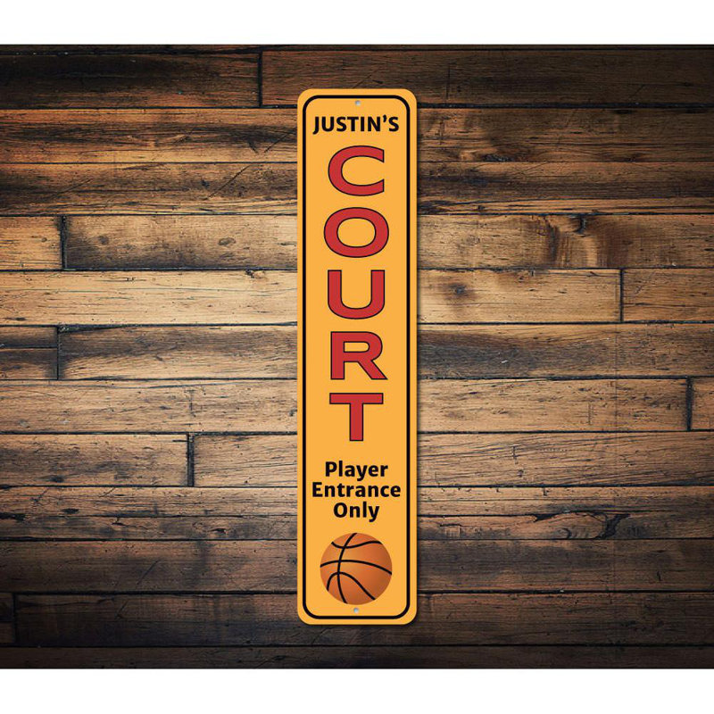 Panneau de basketball en aluminium personnalisé, H 6 po x l 24 po x P 0,063 po