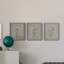 «White Field Flowers I», ensemble de 3 peintures sur toile encadrées-245800529-245800526