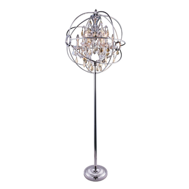 Mendelson 71'' Candelabra Floor Lamp, Nickle