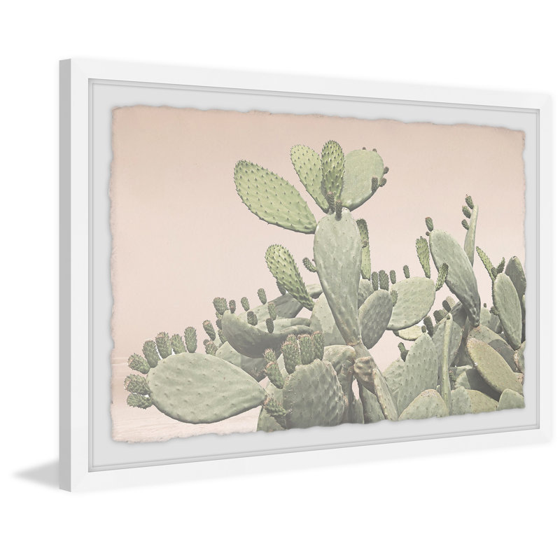Cactus Bunch - Single Picture Frame Print, 20 cm H x 30 cm W x 4 cm D