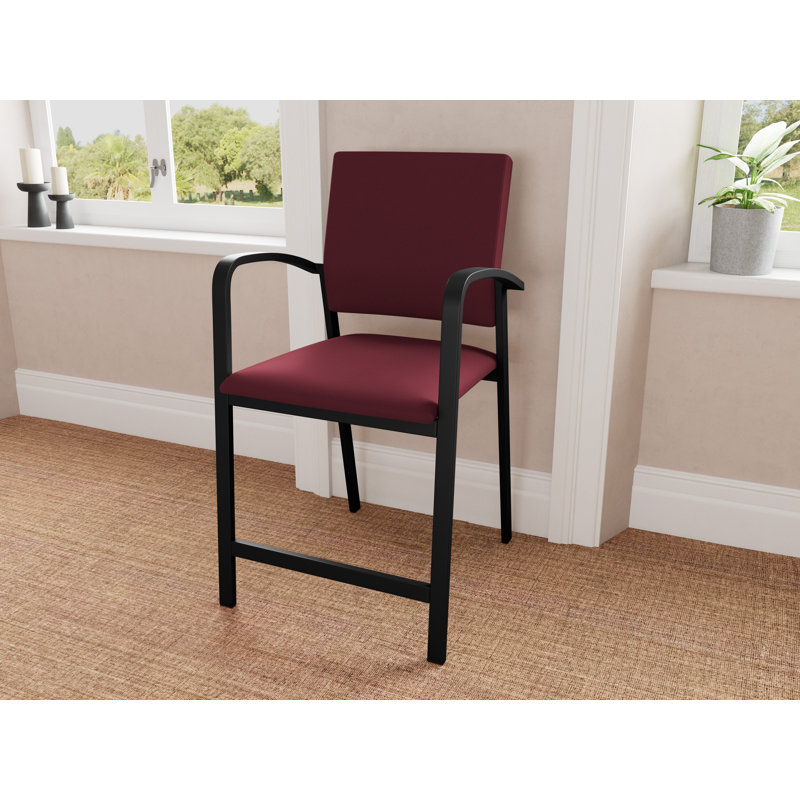 Chaise en métal Newport, Noir, Vin portes ouvertes