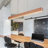 LED 48 inch wood paint linear chandelier