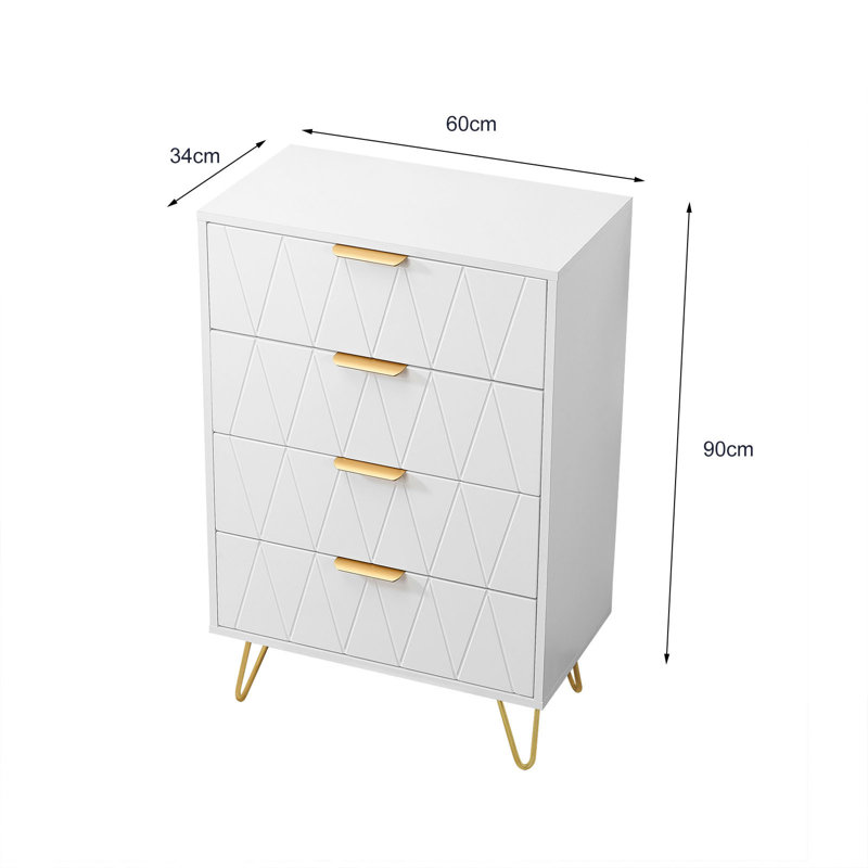 Metal Rectangle Accent Chest