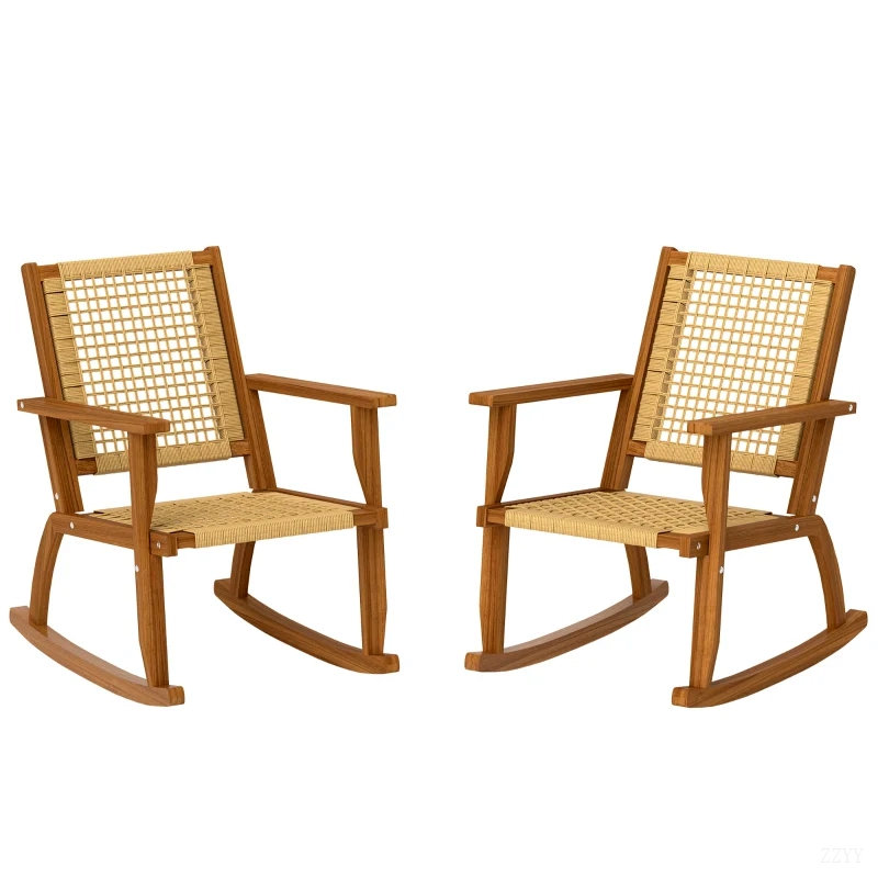 Rocking Chairs,Outdoor Lawn Rocking Chair Set Of 2