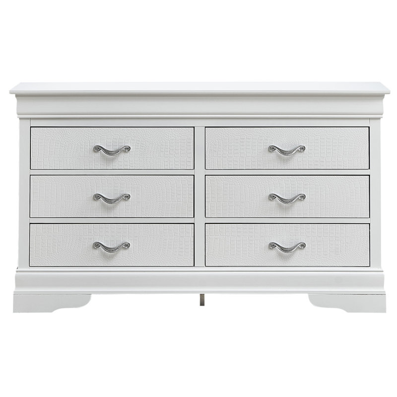 Commode Glana Furniture Lorana G6500-D, Blanc