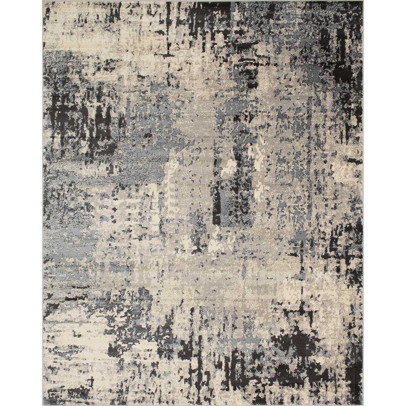 Kelson Abstract Indoor Rug, Rectangle 4'3" x 6'