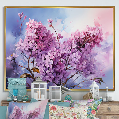 «Lilas mauves», impression sur toile