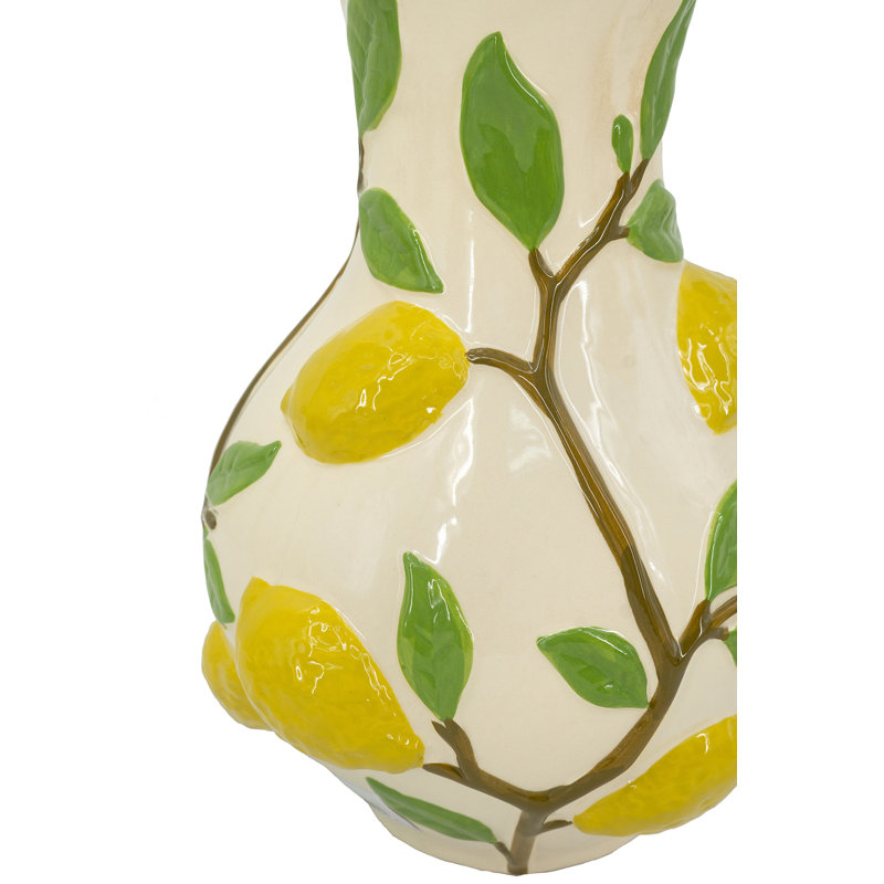 Vase citron 9 x 9 x 13,5 po