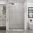 Frameless Shower Door, 48" W X 72" H Sleek Silent Sliding Glass Door, 1/4" (6Mm) Thick Tempered Clear Glass With Easy-Clean Coating, Heavy-Duty 304 Stainless Steel, Chrome