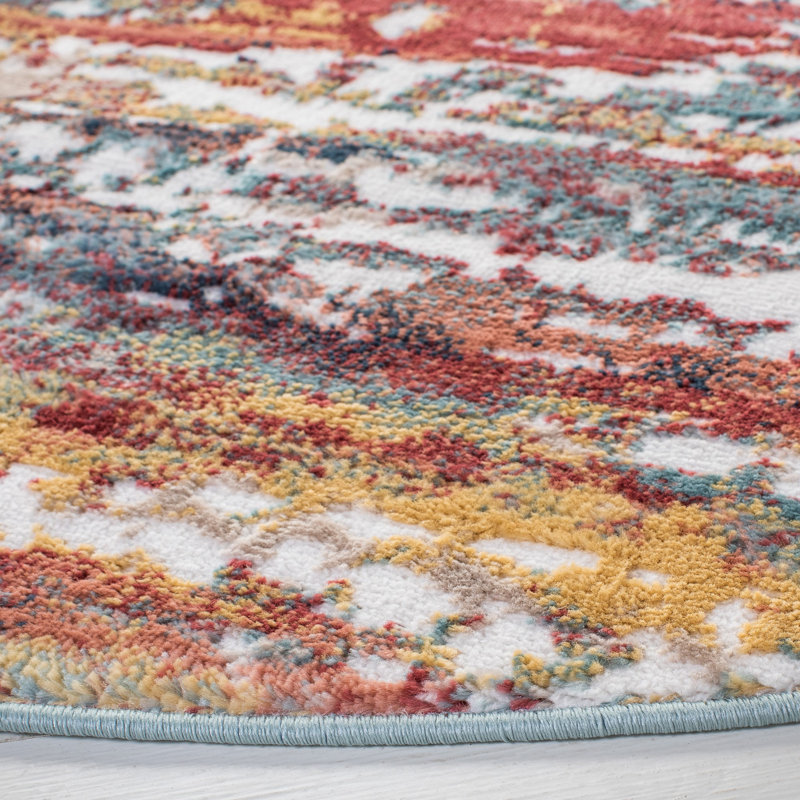 Tapis bordeaux Postell, Rond 6 pi 7 po