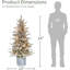 Sapin de Noël artificiel en pot 4,5 pi avec 70 lumières claires homologuées UL