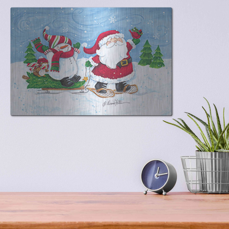 «Getting The Christmas Tree» par Diane Kater, H 12 po x l 16 po
