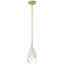 Luminaire suspendu 1 lumière Ombre - Finition laiton antique-1455927291