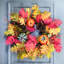 Couronne de polyester citrouille 24 po