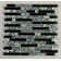 Random Sized Glass & Metal Linear Mosaic Wall Tile