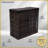 Finch Double Laundry Hamper with Lid & Handles, Foldable, 2 Divided Section Clothes Hamper, Removable Washable Liner Bags, Steel Frame & Woven Poly Rattan, Sturdy Laundry Basket, Dark Brown
