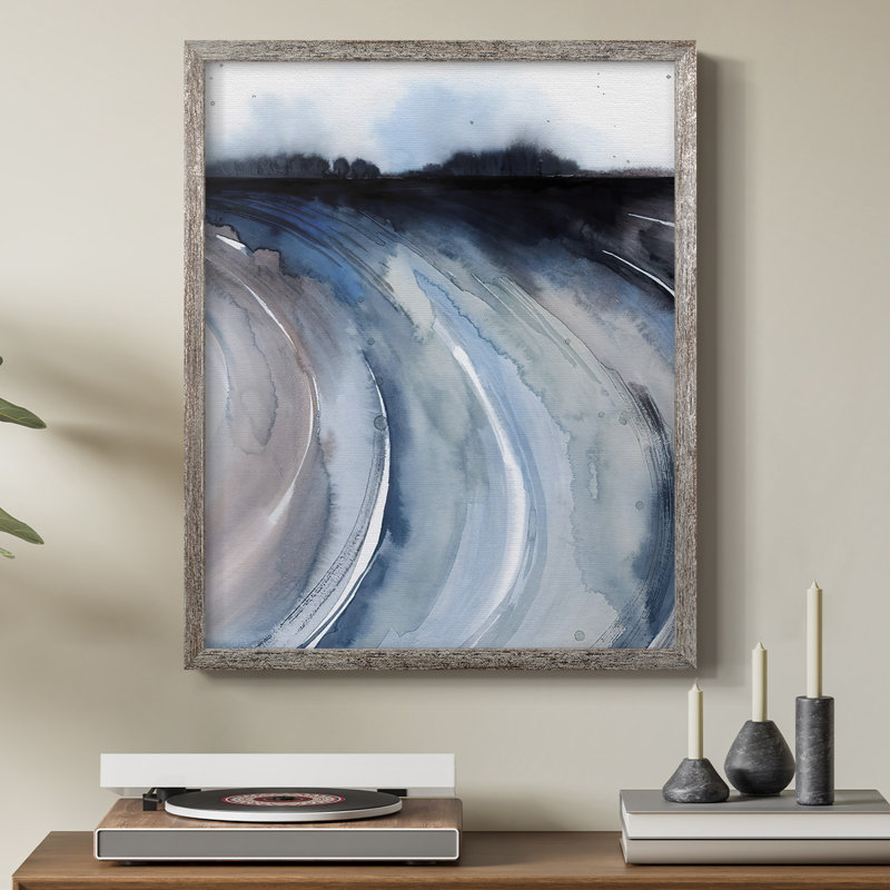 Geode Valley II, reproduction encadrée - bois massif, H 11 po x l 9 po